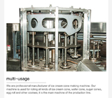 Automatische van het de Productielijnroestvrije staal van het Wafeltjekoekje het Koekjesmachine van Waffer