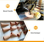Automatisch Gerold Sugar Cone Baking Machine For-Chocoladeroomijs