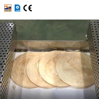380V de Productielijn van de wafelkegel stelde gemakkelijk de Machine van de Wafeltjefabricatie van koekjes in werking