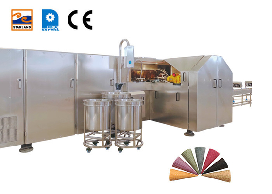 1.5hp de Productielijnroestvrij staal van de roomijskegel 55 het Bakken Platen
