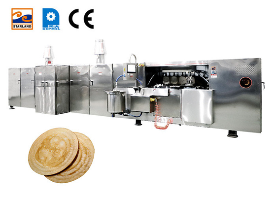 380V de Productielijn van de wafelkegel stelde gemakkelijk de Machine van de Wafeltjefabricatie van koekjes in werking