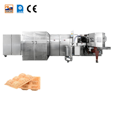 PLC van de de Mandmaker van de Roestvrij staalwafel de Productielijn van het Wafelkoekje met één Jaargarantie