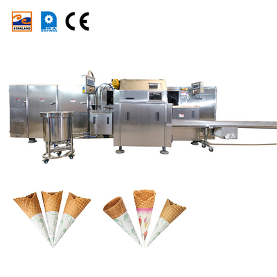 55 het bakken het Staalstructuur van Sugar Cone Making Machine Sturdy van het Platenbroodje