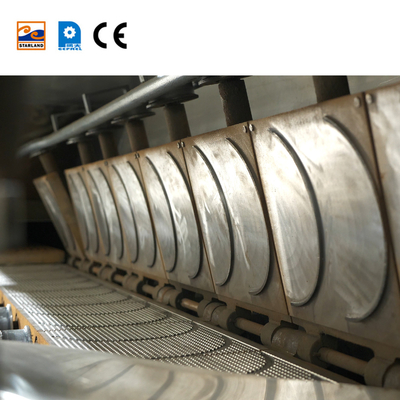 Persoonlijke ijsconen productielijn met instelbare snelheid en 101 bakplaten voor een hoge productiviteit