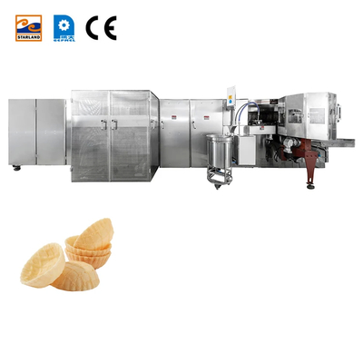 Automatische koekjes maken machines Wafelmand productielijn met PLC-besturing en 2,0 pk motor
