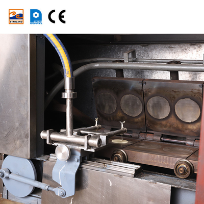 Automatische koekjes maken machines Wafelmand productielijn met PLC-besturing en 2,0 pk motor