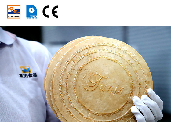 Automatische aanpasbare Obleas Wafer Machine Een jaar garantie