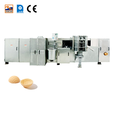 Automatische wafelmachine van roestvrij staal met PLC-controller