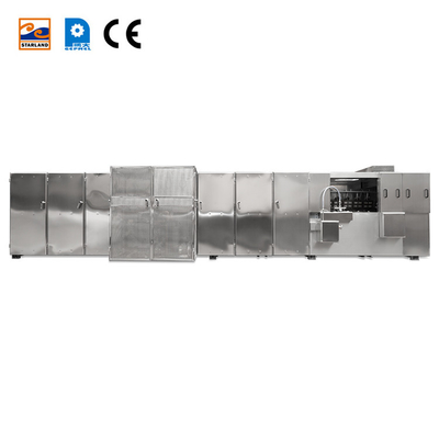 Automatische roestvrij staal 2,0 pk / 1,5 kW Monaka Wafer Productie Lijn PLC Control