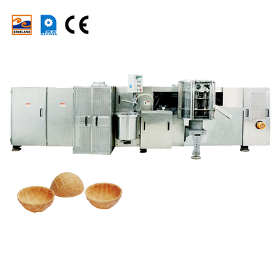 Auto-wafelmandmachines voor het verwerken van koekjes