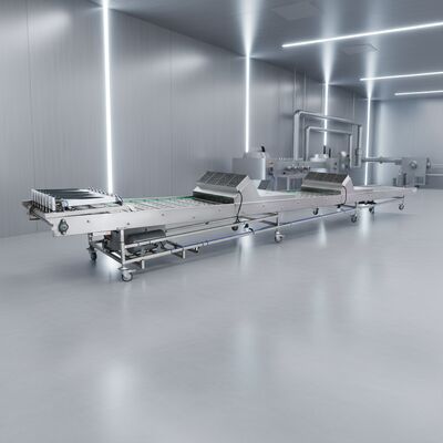 Fabrieksdirecte verkoop Automatische sorteer- en koeltransportband met uitgebreide accessoires