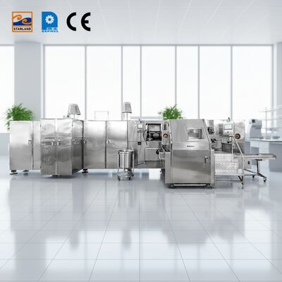 Roller Sugar Cone Production Line 1.5KW Perfecte oplossing voor geautomatiseerde Barquillo Cone productie