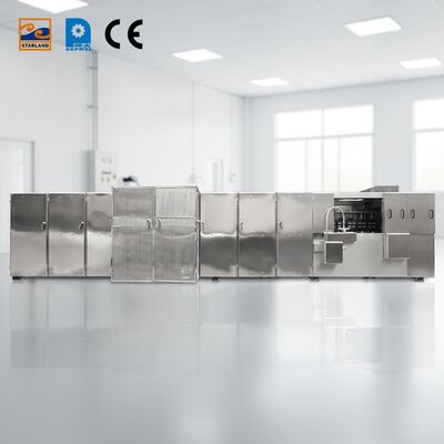 Op maat gemaakte Monaka Wafel Productieapparatuur Gebouwd Met Roestvrij Staal Materiaal Zorgend Voor Robuuste Structuur En Werking