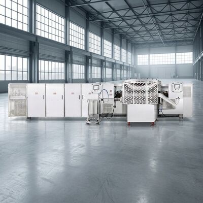 Automatische wafelmandproductielijn met behulp van PLC-besturingssysteem en hoofdmotorspecificatie voor consistente output