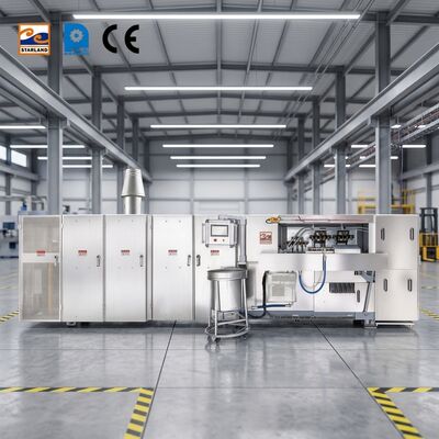 Automatische productielijn voor waferconen met digitale displaytemperatuurregeling en PLC-besturingssysteem voor een consistente output