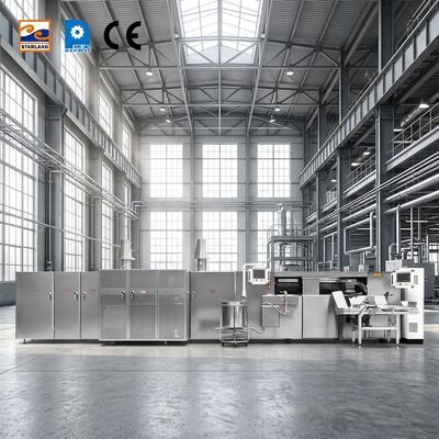Automatische productielijn voor eierrolletjes met automatische wafelrolletjes om de productie-efficiëntie te verbeteren