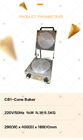 Semi Automatisch Gas die Gerold Sugar Cone Baking Machine verwarmen