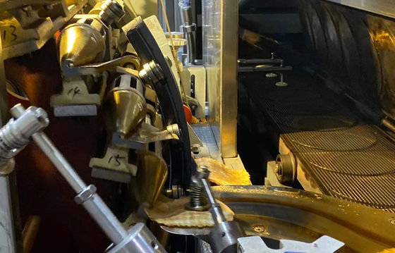 Van de de Wafelkegel van de voedselstraat het Automatische Fossiele Roestvrije staal van de de Makermachine