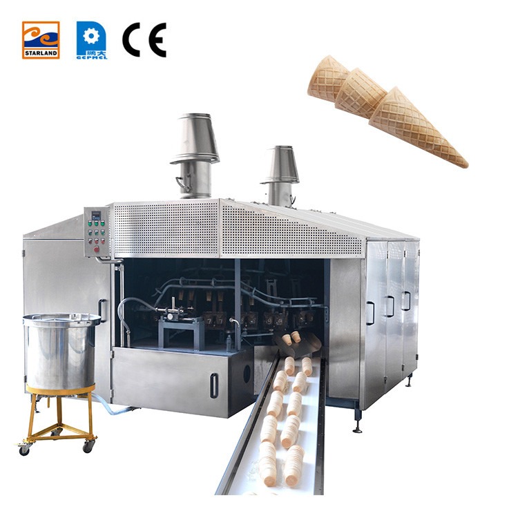 1.0HP 28 Platen Wafer Cone Productie Lijn Bakkerijapparatuur Voor Wafer Cone Maken