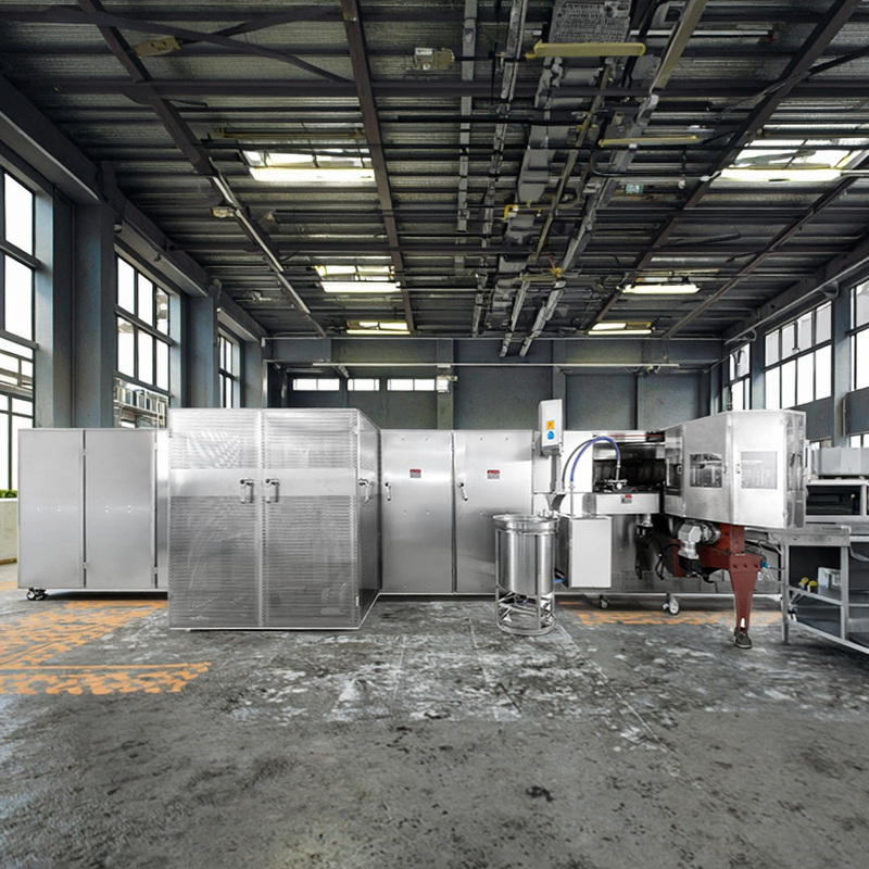 PLC-besturingssysteem Automatische wafelmandmachine voor roestvrijstalen mandjes in de markt met een hoge vraag