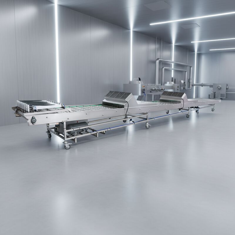 Fabrieksdirecte verkoop Automatische sorteer- en koeltransportband met uitgebreide accessoires