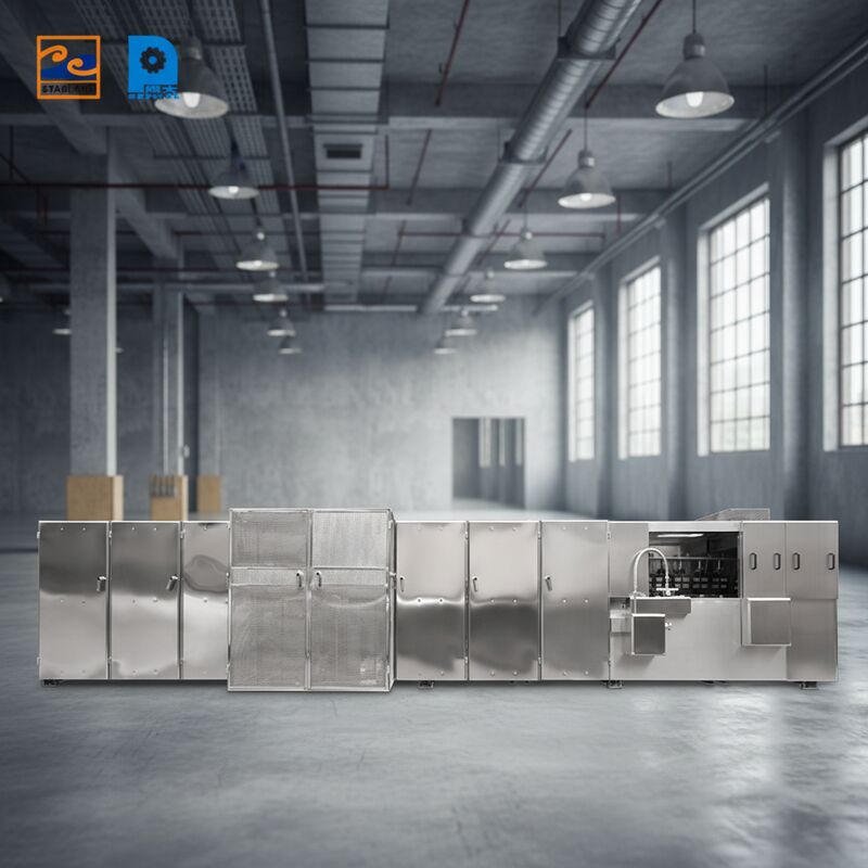 Wafelkoekjesmachine Uitgerust Met PLC-Besturingssysteem Voor Geautomatiseerde Controle En Stabiele Productie Van Monaka Wafels