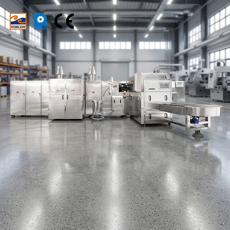 Capaciteit 2000 PCS Roller Sugar Cone Productie Lijn Volledig automatisch 1.1KW Gemakkelijk te installeren en gebruikersvriendelijk interface