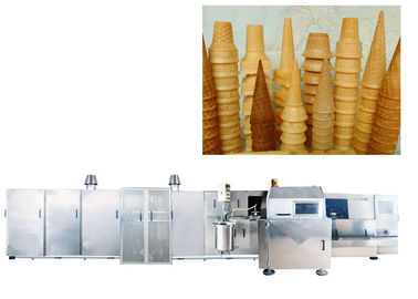 Roomijskegel die Wafel maken Machine 10500Lx2400Wx1800H tot een kom vormen