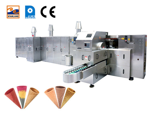 Volledige Automatische de Fabricatie van koekjesmachine 101 van de Roomijskegel het Bakken Platen