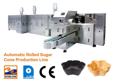 1.5kw de Productielijn van de wafelkegel/het Bakselmachine van de Roomijskegel met Dubbele Gelaagde Comité Deur