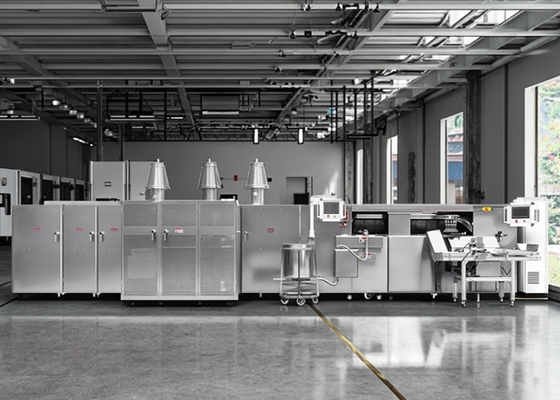 Automatische werkwijze Productielijn voor eierenrolletjes Wafelrolletjes maken