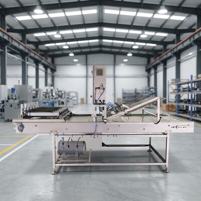 Automatisch kegelomhullingsapparaat voor productielijnen in de voedselverwerkende industrie