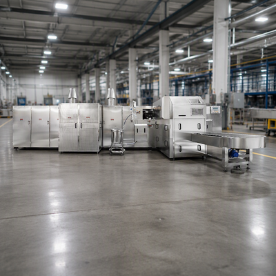 Commerciële machine voor het maken van suikerconen, ontworpen om ijsconen voor de voedingsindustrie te produceren