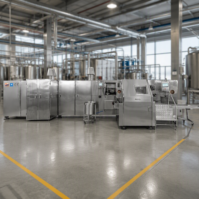 PLC Besturingssysteem Automatische Wafelijshoorn Productielijn Video Technische Ondersteuning Levert Continue Productiecapaciteit