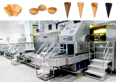 de verwerkingslijn van de wafelkegel voor Volledig automatisch makerroomijs