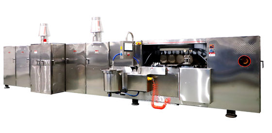 De duurzame volledig automatische gedrukte productielijn van de wafeltjemand van 71 het bakken platen (9m snakken)