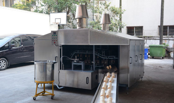 De Kegel die van de restaurant10000pcs/hour Wafel tot Machine maken Elektrische Roomijskegel