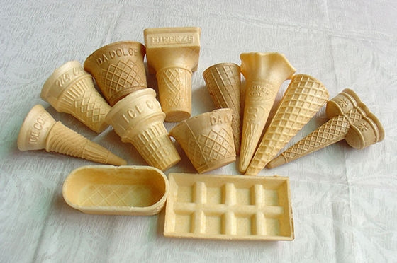 Het Roomijs Sugar Cones van het melkaroma 135mm Hoogte met 23 Graadhoek