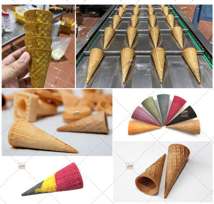 De Kegel die van het het Roomijswafeltje van het snackvoedsel Machine 5400Cones/Hour maken